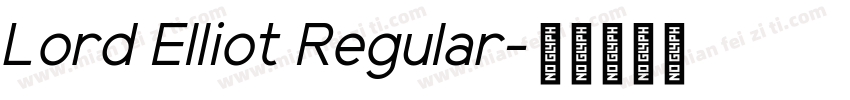 Lord Elliot Regular字体转换